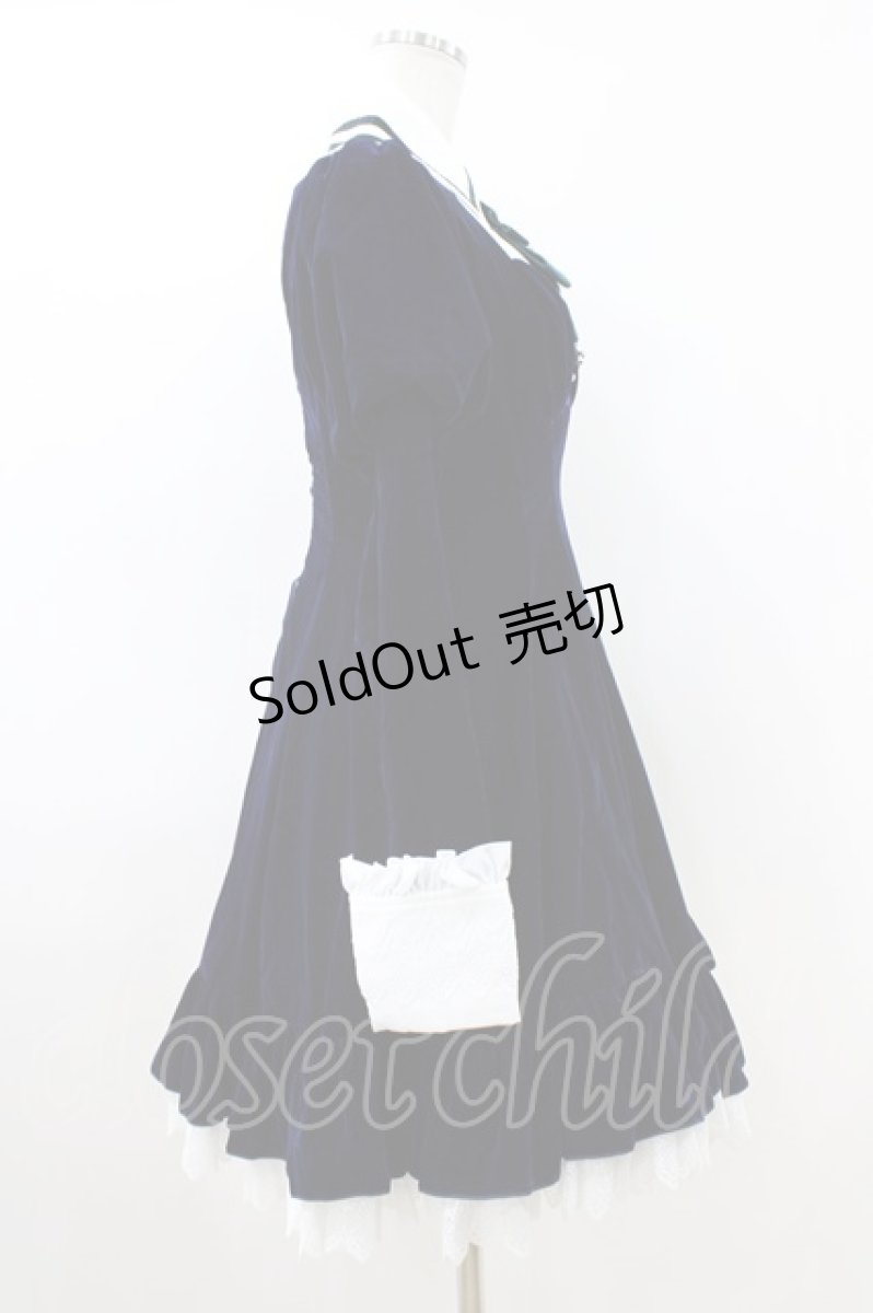画像3: Hoshibako Works / 東方Project ×HoshibakoWorks 十六夜咲夜 リボンタイ付きワンピース S ネイビー H-26-05-13-1018-LO-OP-NS-ZH (3)