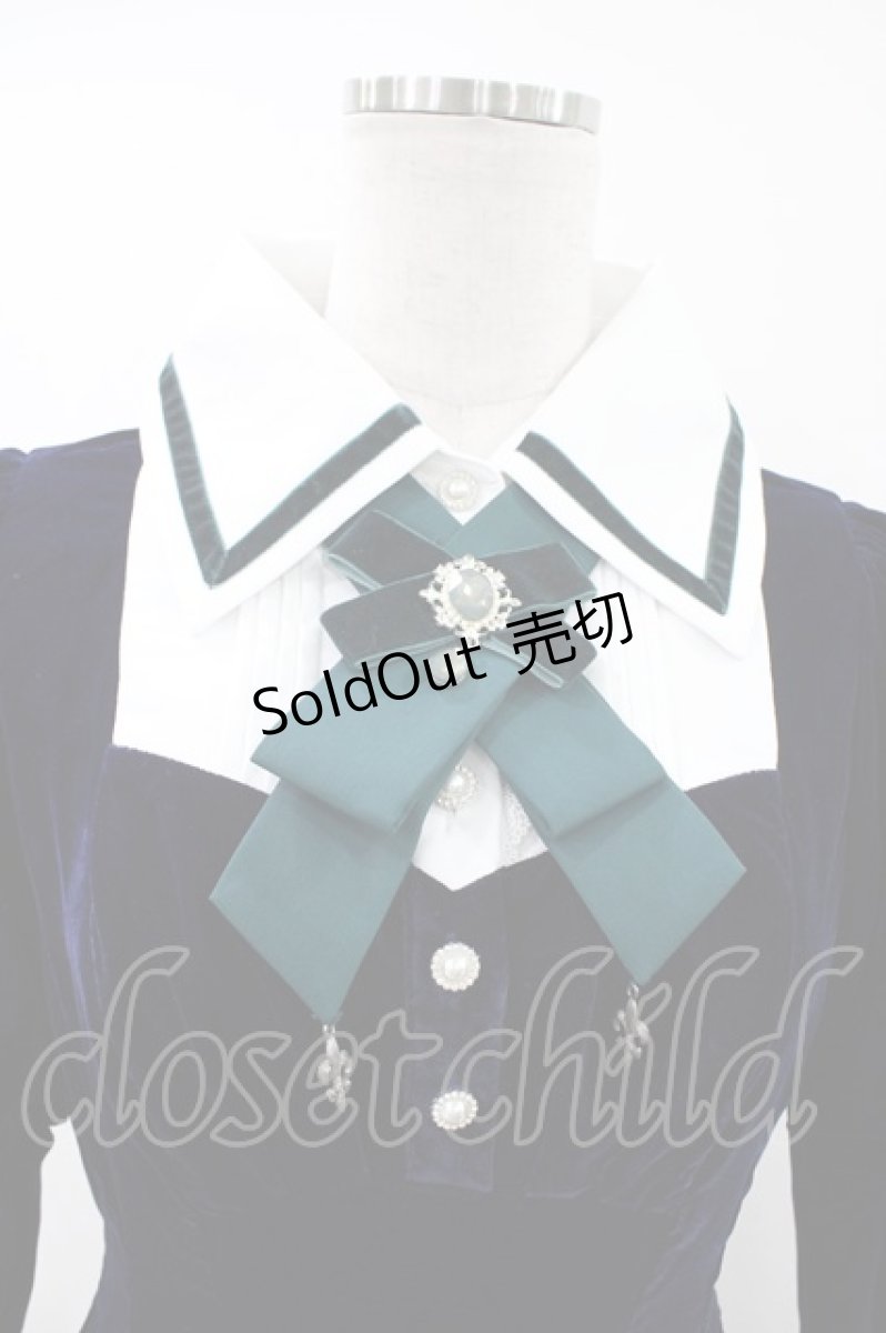 画像4: Hoshibako Works / 東方Project ×HoshibakoWorks 十六夜咲夜 リボンタイ付きワンピース S ネイビー H-26-05-13-1018-LO-OP-NS-ZH (4)