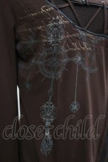 画像3: Ozz Croce / ギャザーハイネックトップス  ブラウン H-26-05-13-055-OO-TO-KB-ZH (3)
