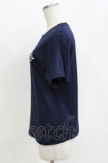 画像2: Jean Paul GAULTIER / ワッペン刺繍カットソー 38 ネイビー H-26-05-13-062-GO-TO-KB-ZH (2)