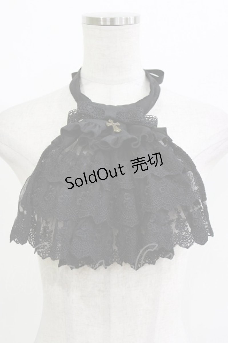 画像1: ATELIER PIERROT / Royal Lace Jabot  黒 H-26-05-13-073-EL-ZA-AK-ZH (1)