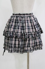 画像3: MARBLE / チェックフリルティアードスカート  黒×赤×白 H-26-05-13-015-GO-SK-AK-ZH (3)