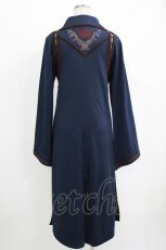 画像3: Ozz oneste / 鶴刺繍レイヤードカーデ  青 H-26-05-13-025-OO-TO-KB-ZH (3)