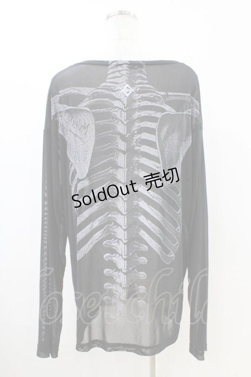 画像2: REFLEM / シアーメッシュ長袖カットソー&タンクトップ2Pセット  ブラック H-26-05-14-1046-PU-TO-KB-ZH (2)