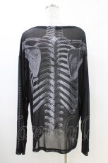 画像2: REFLEM / シアーメッシュ長袖カットソー&タンクトップ2Pセット  ブラック H-26-05-14-1046-PU-TO-KB-ZH (2)