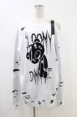 画像1: DimMoire / GLOOMY×DimMoireグル〜ミ〜いたずらニット XL ホワイト H-26-05-14-1051-0-TO-KB-ZH (1)