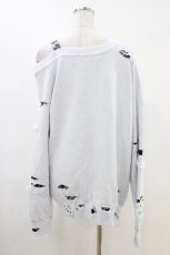画像2: DimMoire / GLOOMY×DimMoireグル〜ミ〜いたずらニット XL ホワイト H-26-05-14-1051-0-TO-KB-ZH (2)