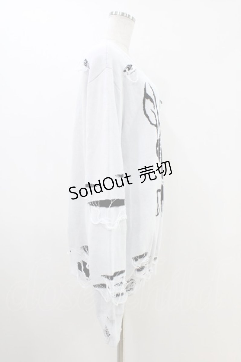 画像3: DimMoire / GLOOMY×DimMoireグル〜ミ〜いたずらニット XL ホワイト H-26-05-14-1051-0-TO-KB-ZH (3)