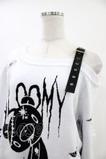 画像4: DimMoire / GLOOMY×DimMoireグル〜ミ〜いたずらニット XL ホワイト H-26-05-14-1051-0-TO-KB-ZH (4)
