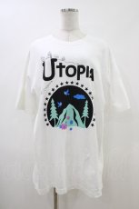 画像1: MILKBOY / UTOPIA Tee XL ホワイト H-26-05-14-1056-MB-TO-KB-ZH (1)