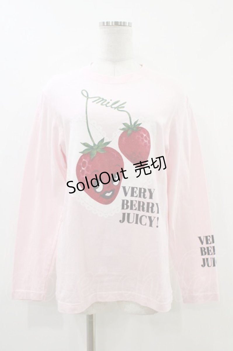 画像1: MILK / Very Berry Tee  ピンク H-26-05-14-1058-ML-TO-KB-ZH (1)