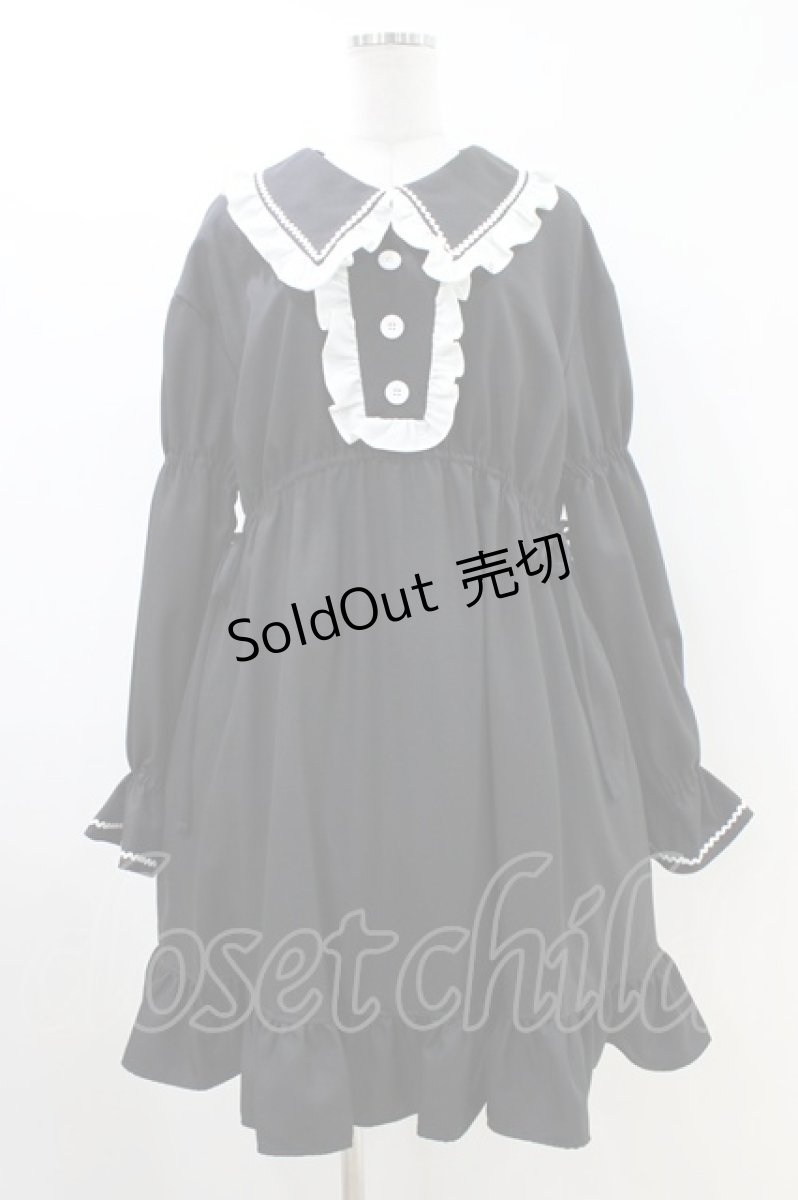 画像1: MILK / Sweet Honey Dress  ブラック×オフ H-26-05-14-1014-ML-OP-KB-ZH (1)