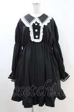 画像1: MILK / Sweet Honey Dress  ブラック×オフ H-26-05-14-1014-ML-OP-KB-ZH (1)