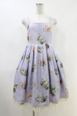 画像1: Emily Temple cute / Flower TEA PARTYキャミソールワンピース  ラベンダー H-26-05-14-1018-ET-OP-AK-ZH (1)