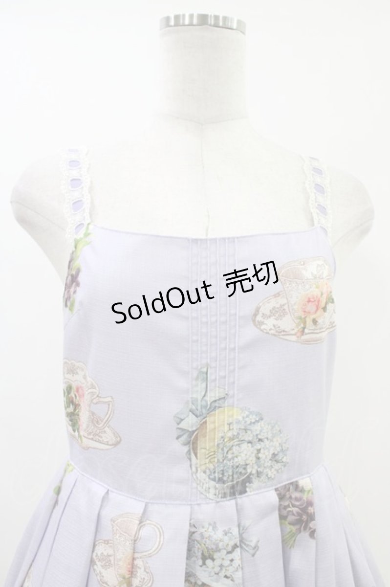 画像4: Emily Temple cute / Flower TEA PARTYキャミソールワンピース  ラベンダー H-26-05-14-1018-ET-OP-AK-ZH (4)