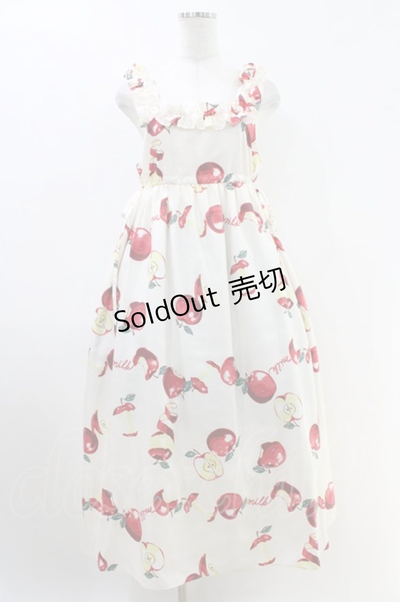 画像1: MILK / Apple TalkオーバーDress  バニラアップル H-26-05-14-1020-ML-OP-KB-ZH (1)