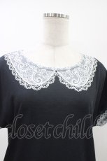画像3: abilletage / トロンプルイユTシャツワンピース（レースセーラー）  ブラック H-26-05-14-1024-GO-OP-KB-ZH (3)