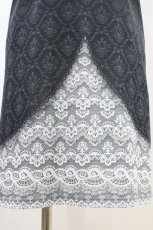 画像4: abilletage / トロンプルイユTシャツワンピース（レースセーラー）  ブラック H-26-05-14-1024-GO-OP-KB-ZH (4)