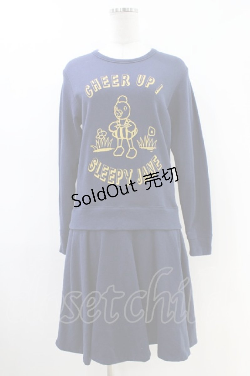 画像1: Jane Marple / Dear my crewスウェットドレス  ネイビー H-26-05-14-1025-JM-OP-KB-ZH (1)