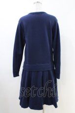 画像2: Jane Marple / Dear my crewスウェットドレス  ネイビー H-26-05-14-1025-JM-OP-KB-ZH (2)