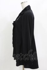 画像2: axes femme / 刺繍ロングシャツ M ブラック H-26-05-15-035-AX-BL-NS-ZH (2)