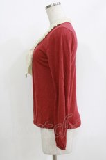 画像2: axes femme / シフォンリボントップス M レッド H-26-05-15-046-AX-TO-NS-ZH (2)
