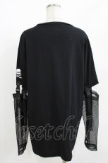 画像3: LISTEN FLAVOR / ゲーミング棺桶 袖メッシュトップス Free ブラック H-26-05-15-048-PU-TS-NS-ZH (3)