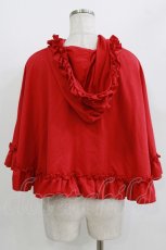 画像2: majoretty / まゆろん/リボンポンチョ 3L レッド H-26-05-15-055-LO-TO-NS-ZH (2)