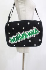 画像1: WORLD WIDE LOVE！(Rydia) / ワッペンメッシュバッグ  ブラック H-26-05-15-1009-PU-BG-KB-ZH (1)