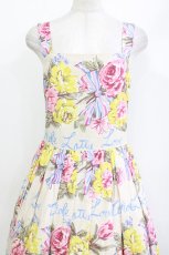 画像4: Jane Marple / Beautiful Bouquetのストラップドレス M シャンパンゴールド H-26-05-15-1014-JM-OP-AK-ZH (4)