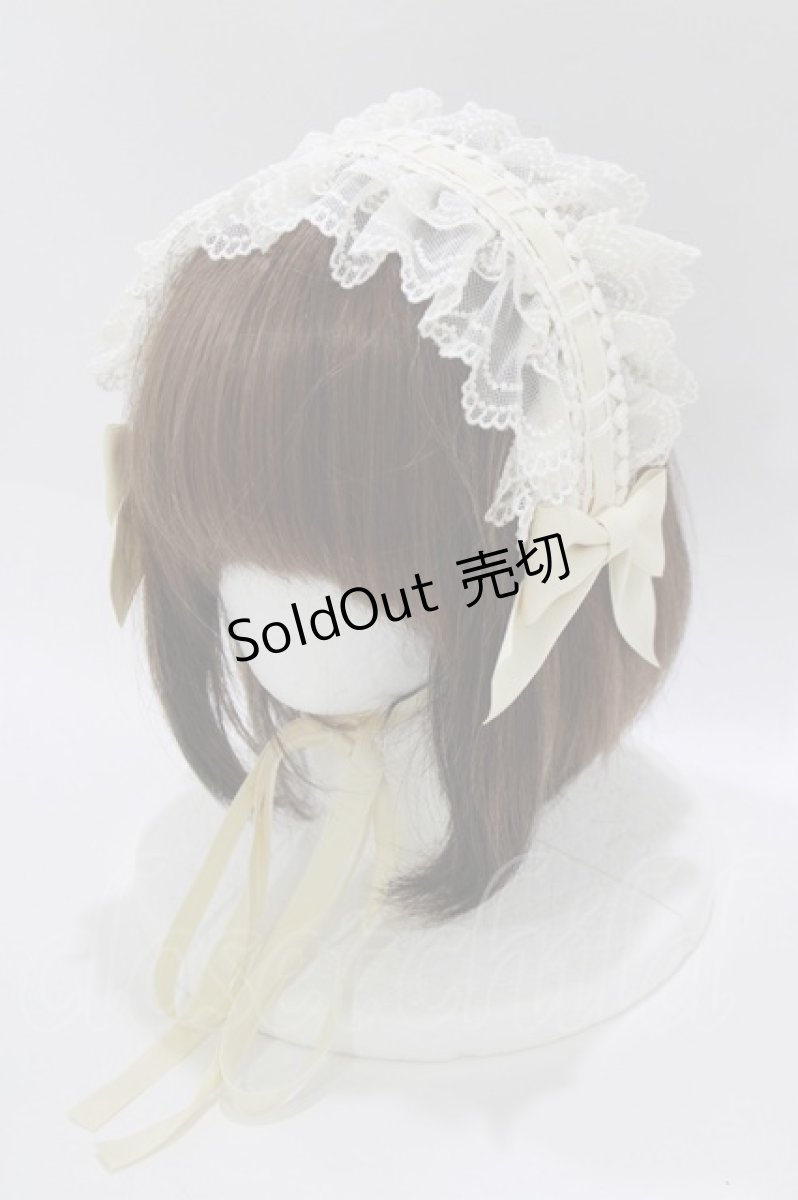 画像1: metamorphose / Tea Time レースヘッドドレス  生成り H-26-05-15-075-ME-AC-NS-ZH (1)