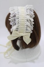 画像2: metamorphose / Tea Time レースヘッドドレス  生成り H-26-05-15-075-ME-AC-NS-ZH (2)