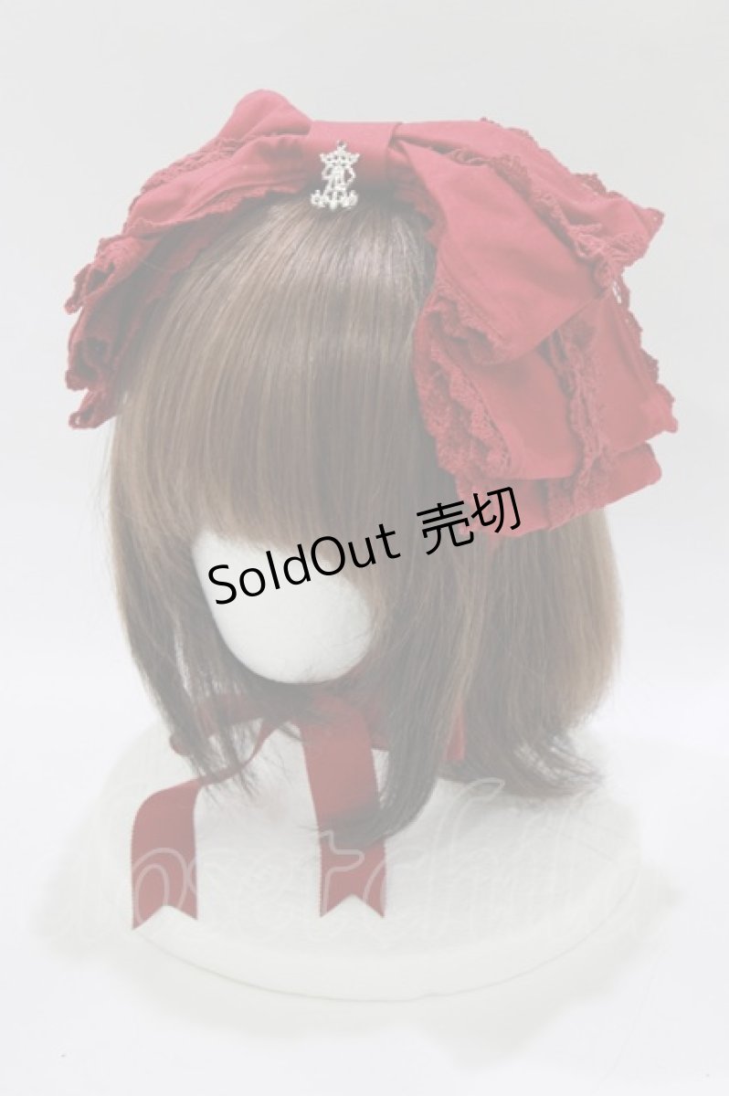 画像1: ALICE and the PIRATES / Dolly Ribbonヘッドドレス  エンジ H-26-05-15-077-PA-AC-NS-ZH (1)