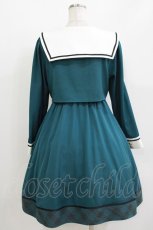 画像3: Amavel / Check Ribbon Setup風セーラーワンピース Free グリーン H-26-05-16-003-CA-OP-NS-ZH (3)