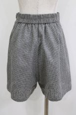 画像3: Fi.n.t / チェックハイウエストショートパンツ Free GRAY×BK H-26-05-16-034-CA-PA-NS-ZH (3)