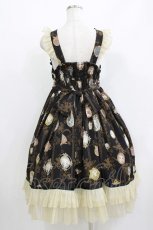 画像3: metamorphose / Vintage cameoハイウエストジャンパースカート サイズ1 ランプブラック(Black) H-26-05-16-004-ME-OP-NS-ZH (3)