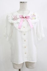 画像1: Amavel / Bunny＆Chick Festivalブラウス Free 白/ピンク H-26-05-16-044-CA-BL-NS-ZH (1)