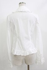 画像2: Angelic Pretty / お嬢様のパール襟ブラウス Free オフ H-26-05-16-048-AP-BL-NS-ZH (2)