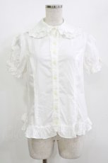 画像1: Angelic Pretty / トリプルリボンジャボブラウス Free オフ H-26-05-16-049-AP-BL-NS-ZH (1)