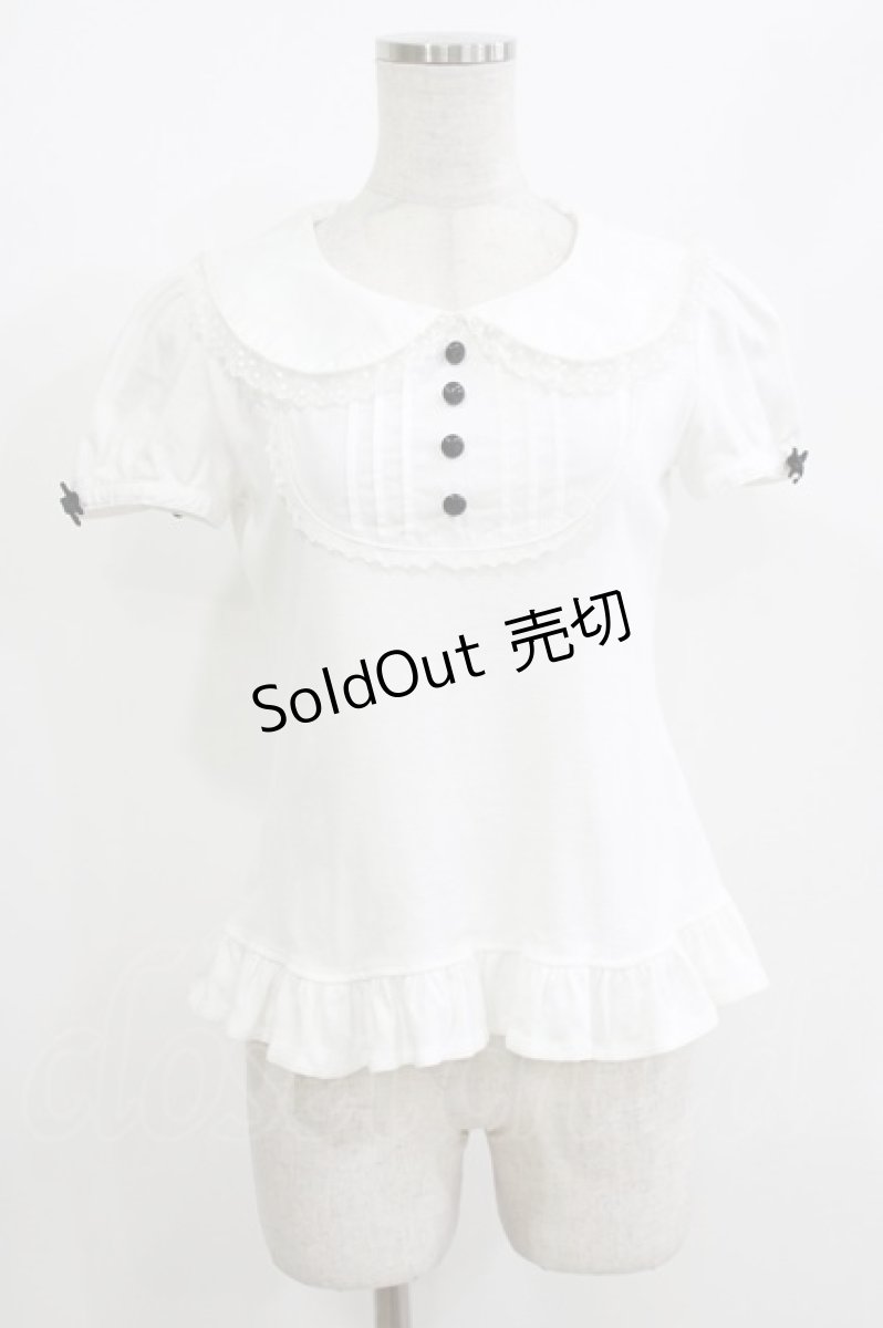 画像1: Angelic Pretty / Nostalgicラウンド切替カットソー Free オフ H-26-05-16-053-AP-TO-NS-ZH (1)