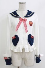 画像1: Angelic Pretty / Bunnyカレッジカットソー Free オフ H-26-05-16-054-AP-TO-NS-ZH (1)