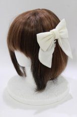 画像1: metamorphose / シフォンリボンバレッタ  オフ H-26-05-16-072-ME-AC-NS-ZH (1)
