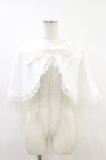 画像1: Alice Mashiro / 眞白ありす/TT*MAAリボンケープ L 白 H-26-05-17-001-LO-TO-NS-ZH (1)
