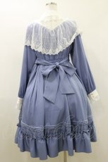 画像2: Amavel / Classical Flowerレースケープワンピース Free ブルー H-26-05-17-034-CA-OP-NS-ZH (2)