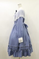画像3: Amavel / Classical Flowerレースケープワンピース Free ブルー H-26-05-17-034-CA-OP-NS-ZH (3)