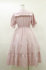 画像2: m petit by misako / AM*ギンガムCHKワンピース L ピンク H-26-05-17-038-LO-OP-NS-ZH (2)