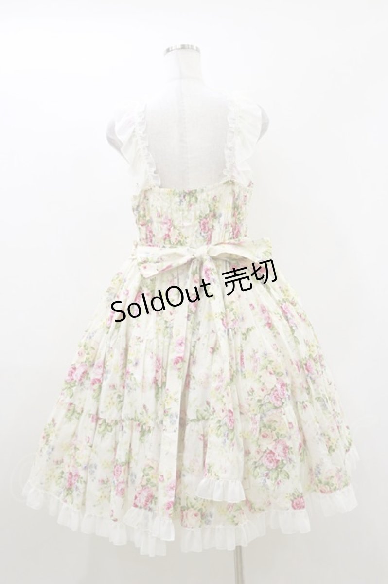 画像2: metamorphose / 【プラスサイズ】Fluffyフリルティアードジャンパースカート プラスサイズ オフ H-26-05-17-044-ME-OP-NS-ZH (2)