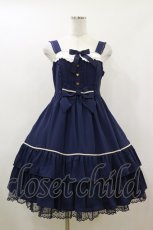 画像1: Angelic Pretty / Raffineジャンパースカート Free ネイビー H-26-05-17-050-AP-OP-NS-ZH (1)