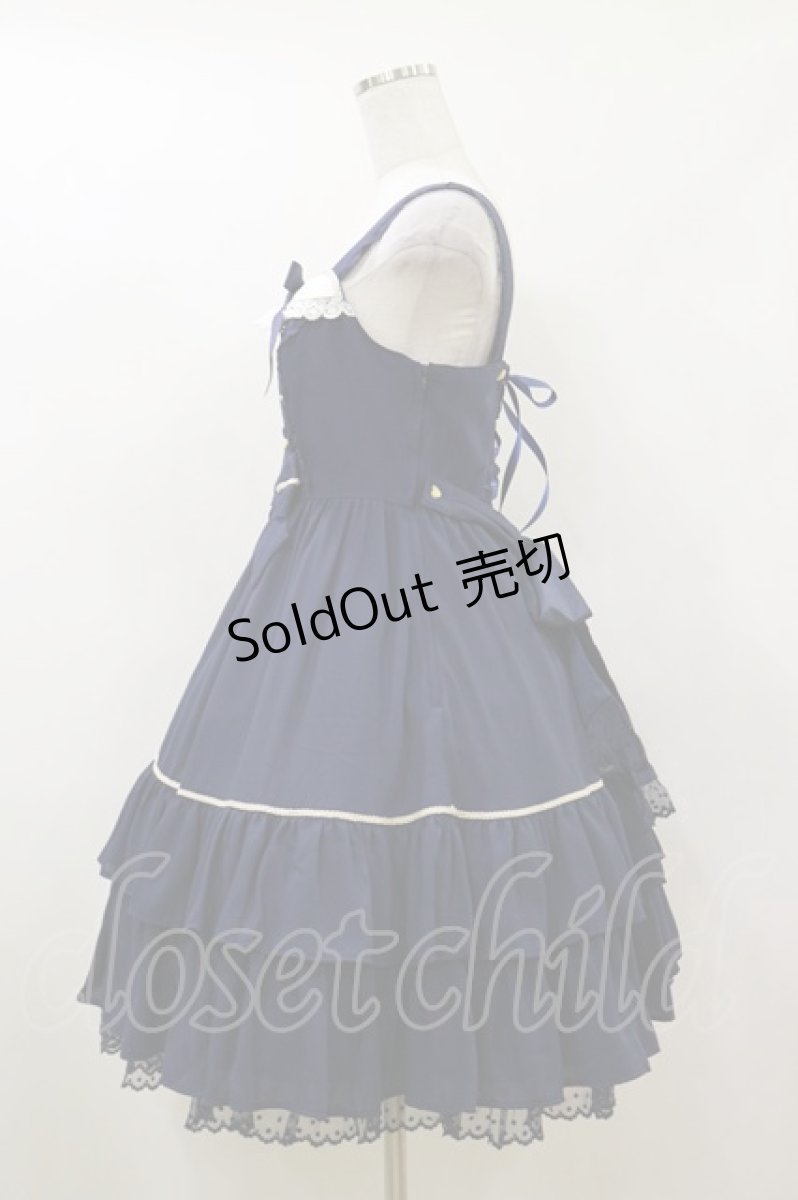 画像3: Angelic Pretty / Raffineジャンパースカート Free ネイビー H-26-05-17-050-AP-OP-NS-ZH (3)