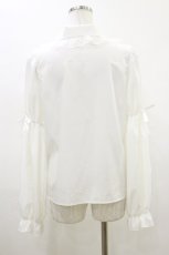 画像2: Lovely Tency / 眞白ありす/レースリボンブラウス M 白 H-26-05-17-006-LO-BL-NS-ZH (2)